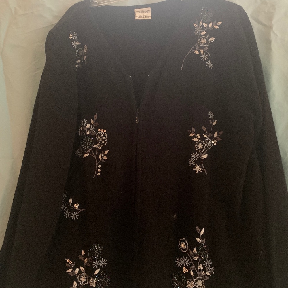 Front zipper cardigan